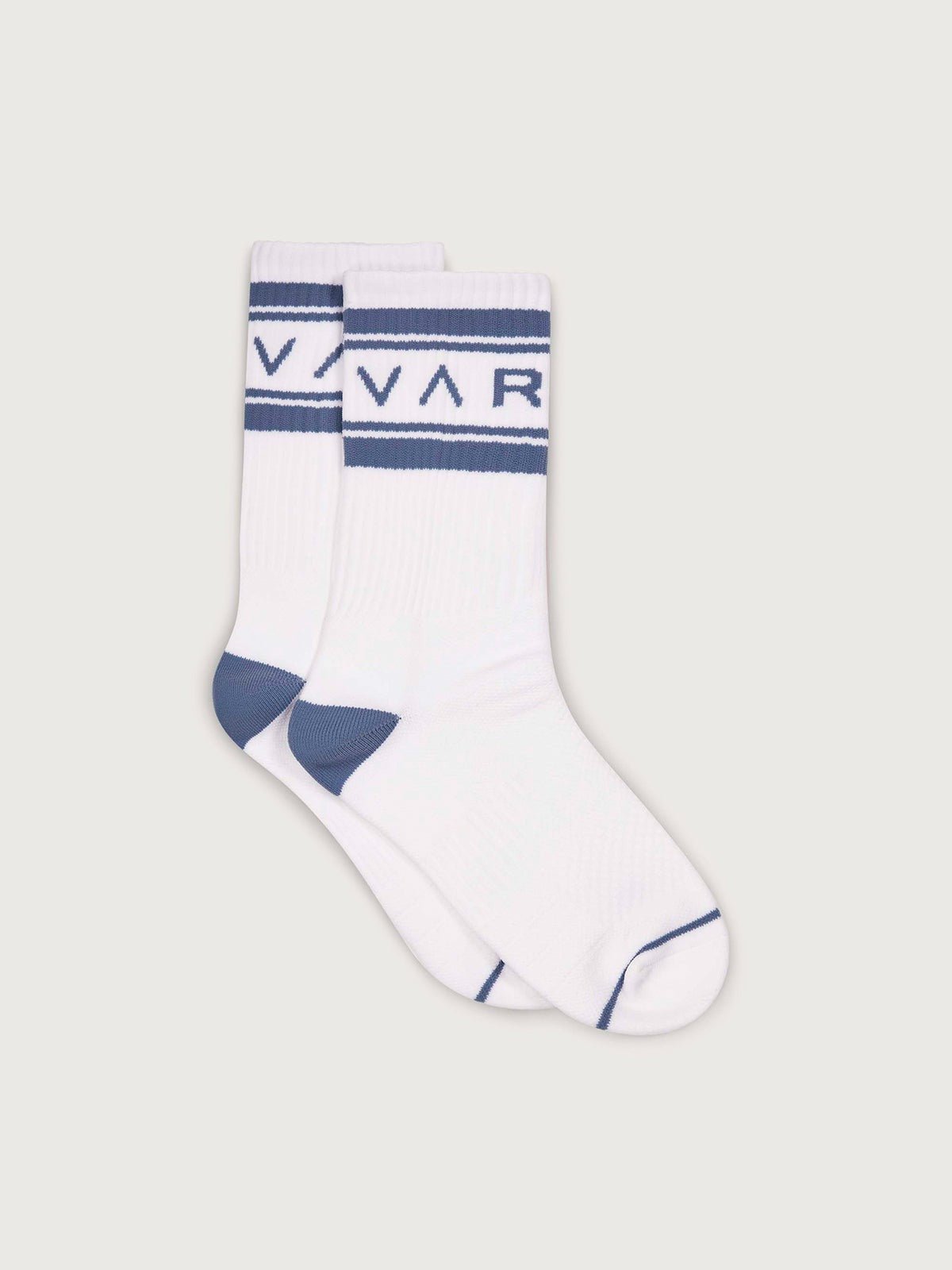 Young Ideas/Henmores - Astley Active Logo Sock - White/Ash Blue - OS