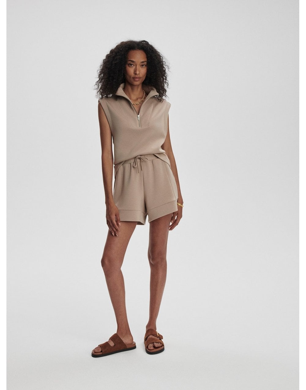 Young Ideas/Henmores - Atrium High Rise Short - Ivory Marl - XS
