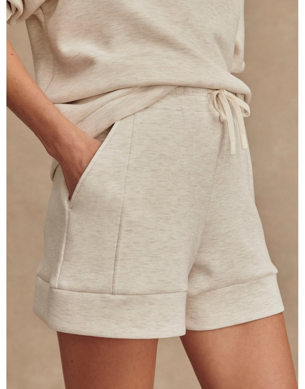 Young Ideas/Henmores - Atrium High Rise Short - Ivory Marl - XS