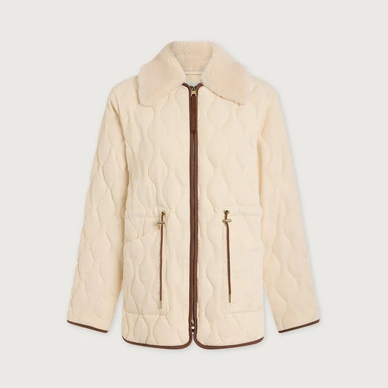 Young Ideas & Henmores -Bartley Quilted Jacket -Parchment -XS