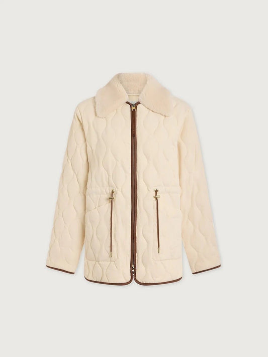 Young Ideas & Henmores -Bartley Quilted Jacket -Parchment -XS