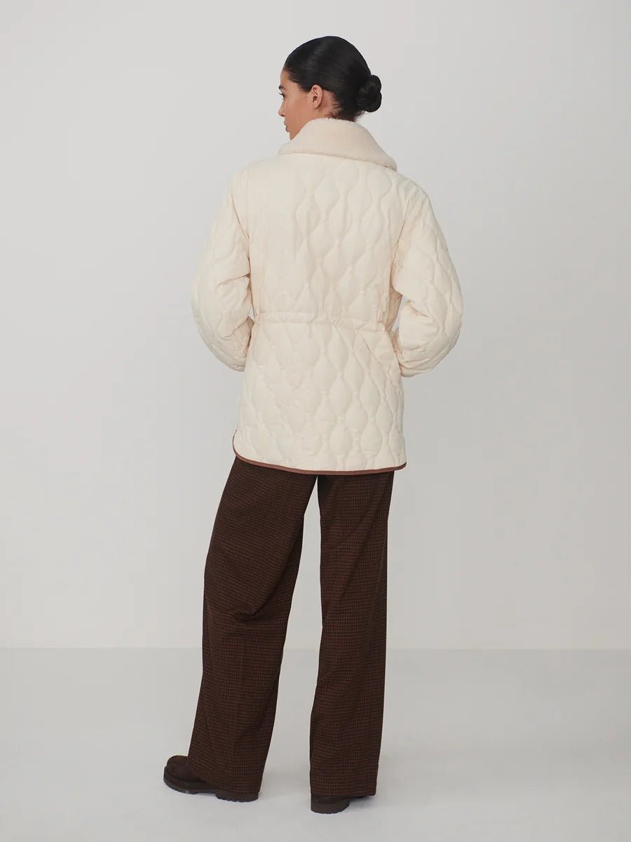Young Ideas & Henmores -Bartley Quilted Jacket -Parchment -XS