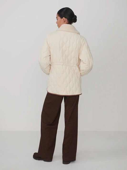 Young Ideas & Henmores -Bartley Quilted Jacket -Parchment -XS