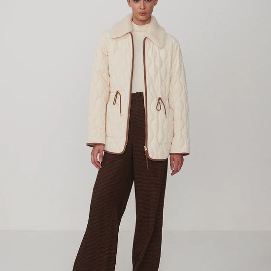 Young Ideas & Henmores -Bartley Quilted Jacket -Parchment -XS