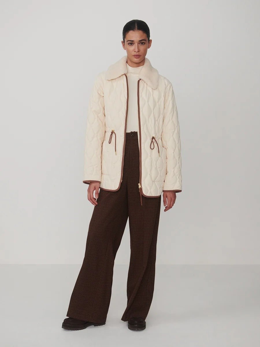 Young Ideas & Henmores -Bartley Quilted Jacket -Parchment -XS