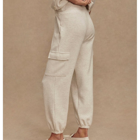 Young Ideas/Henmores - Cargo 25 Jogger - Ivory Marl - XS