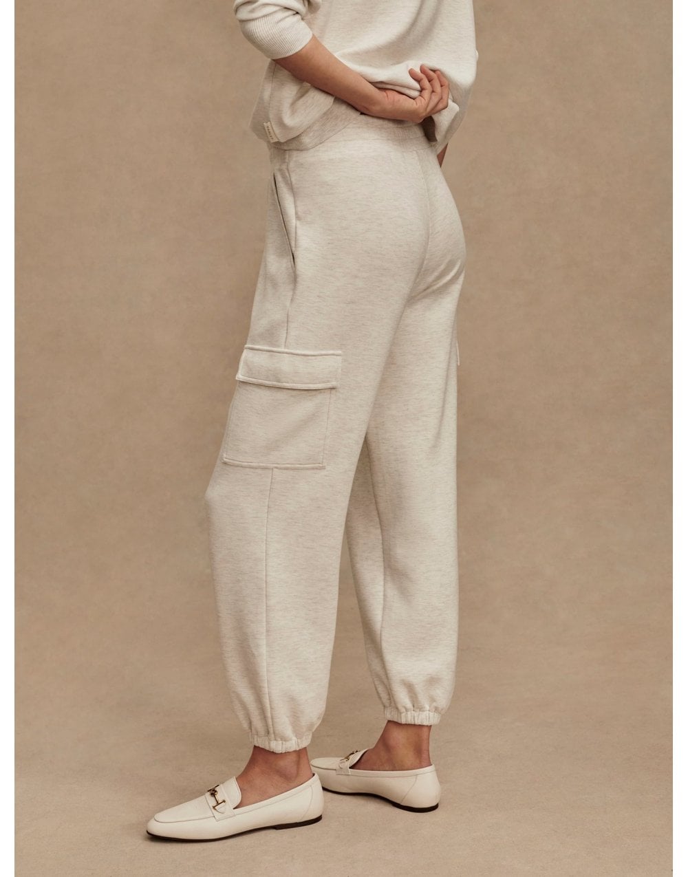 Young Ideas/Henmores - Cargo 25 Jogger - Ivory Marl - XS