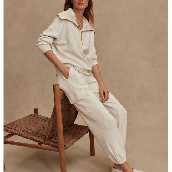 Young Ideas/Henmores - Cargo 25 Jogger - Ivory Marl - XS