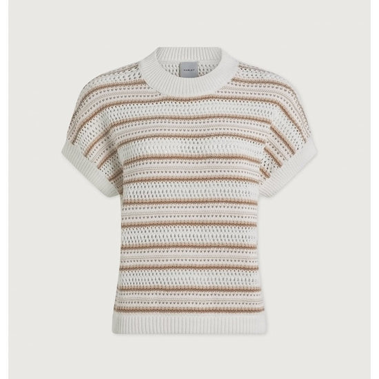 Young Ideas/Henmores - Ciara Striped Knitted Top - Chanterelle Stripe - XS