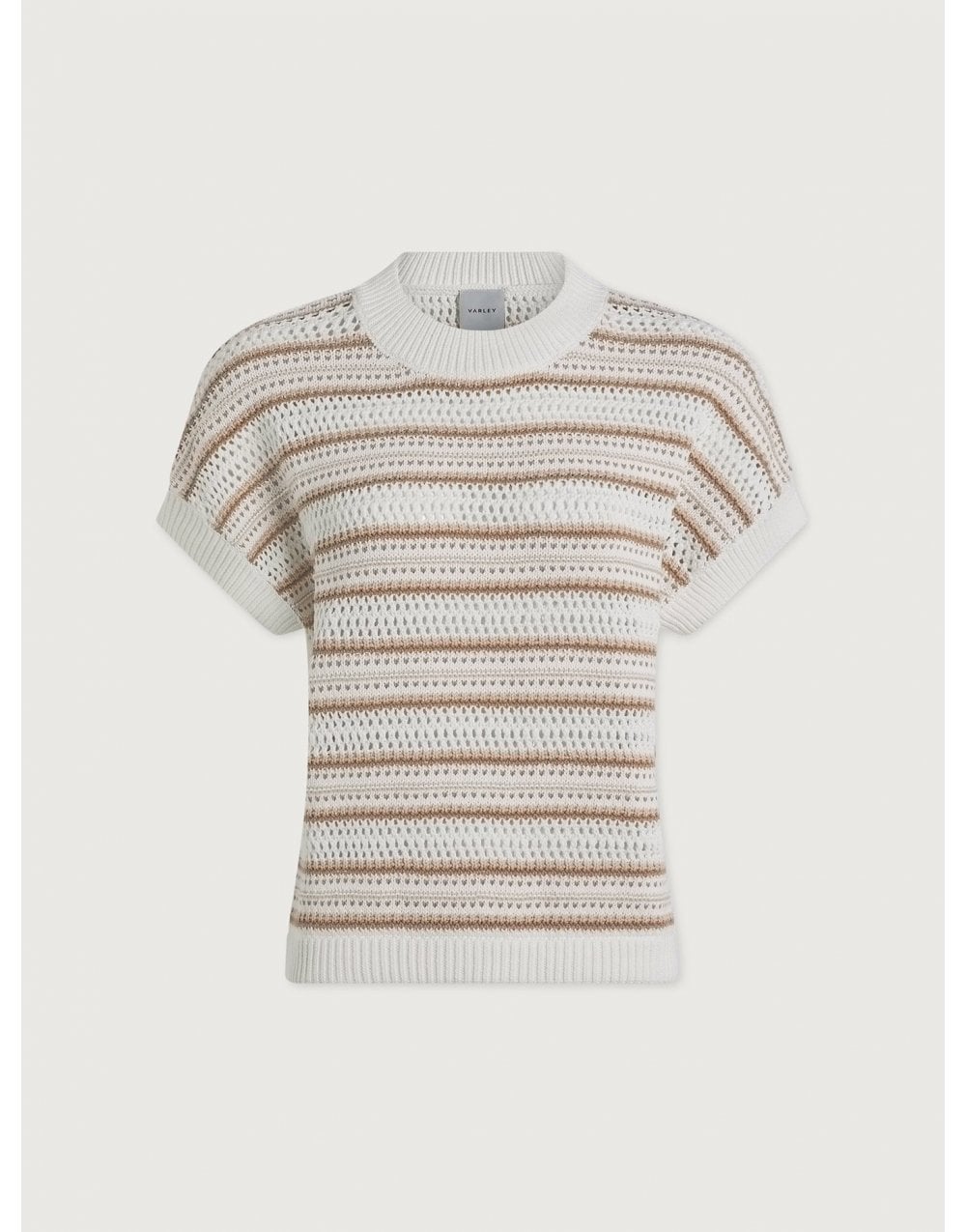 Young Ideas/Henmores - Ciara Striped Knitted Top - Chanterelle Stripe - XS