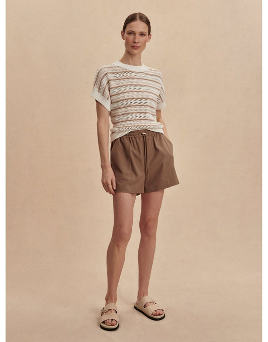 Young Ideas/Henmores - Ciara Striped Knitted Top - Chanterelle Stripe - XS