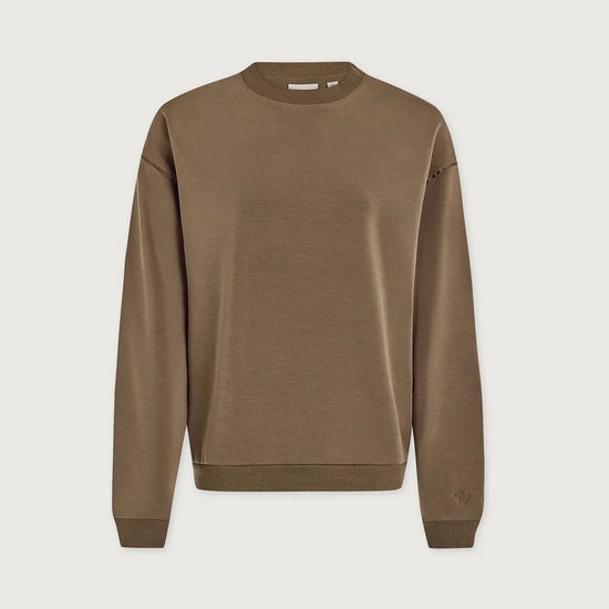 Young Ideas & Henmores -Coralie Crew Neck Sweat -Teak Olive -XS