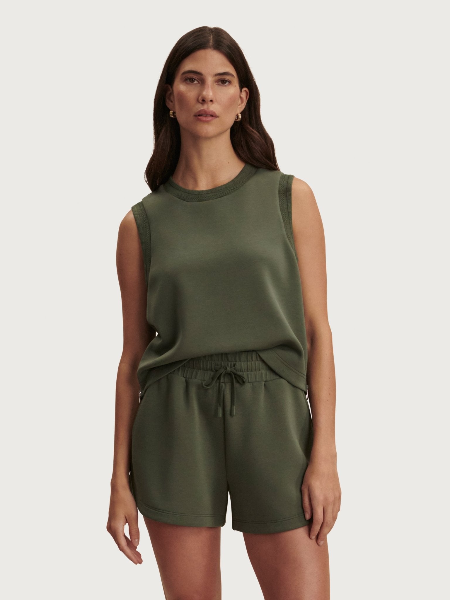 Young Ideas & Henmores - Coulter High Rise Short - Thyme - XS