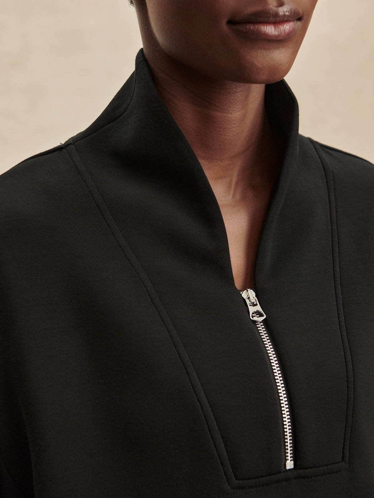 Young Ideas/Henmores - Davidson Half Zip Sweat - Black - M