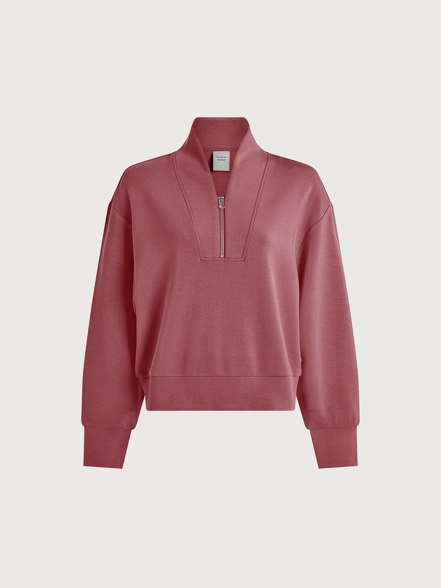 Young Ideas & Henmores -Davidson Half Zip Sweat -Wild Rhubarb -XS