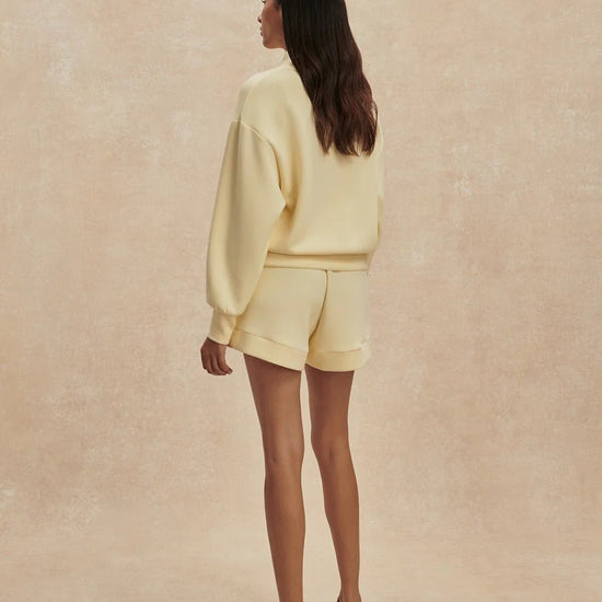 Young Ideas & Henmores -Davidson Half Zip Sweat -Wild Rhubarb -XS