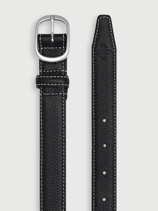 Young Ideas & Henmores -Deena Leather Belt -Black -S/M