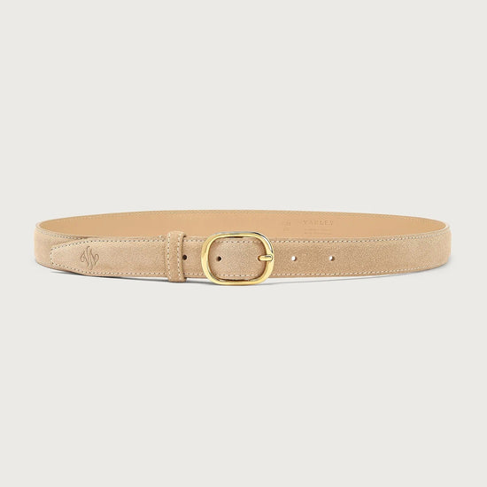 Young Ideas & Henmores -Deena Suede Belt -Sesame -S/M
