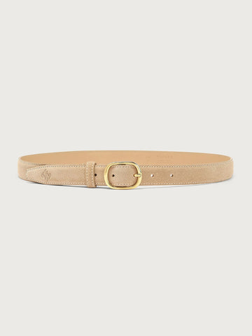 Young Ideas & Henmores -Deena Suede Belt -Sesame -S/M