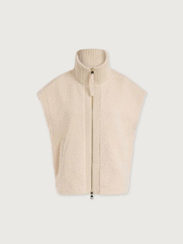 Young Ideas & Henmores -Dominic Sherpa Gilet -Sandshell -XS
