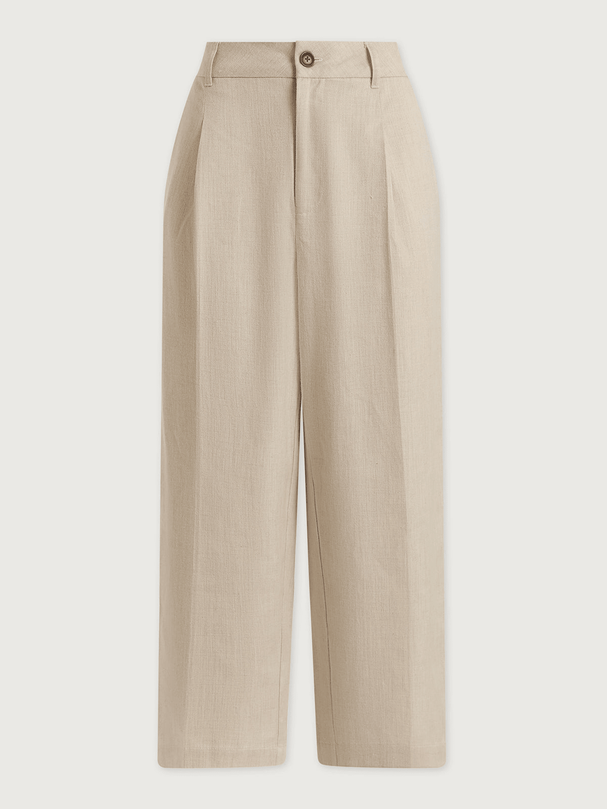 Young Ideas/Henmores - Ellison Cropped Wide Leg 24 Trousers - Birch Marl - XS