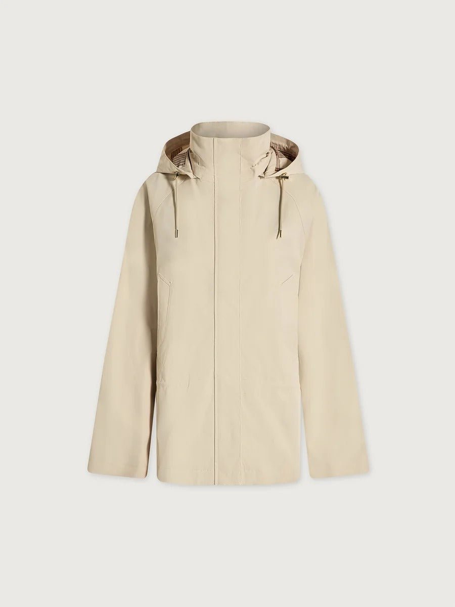 Young Ideas & Henmores -Etta Short Rain Jacket -Birch -XS