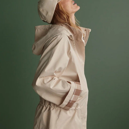 Young Ideas & Henmores -Etta Short Rain Jacket -Birch -XS