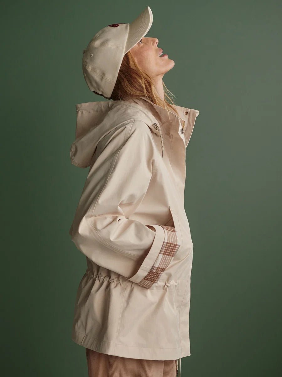Young Ideas & Henmores -Etta Short Rain Jacket -Birch -XS