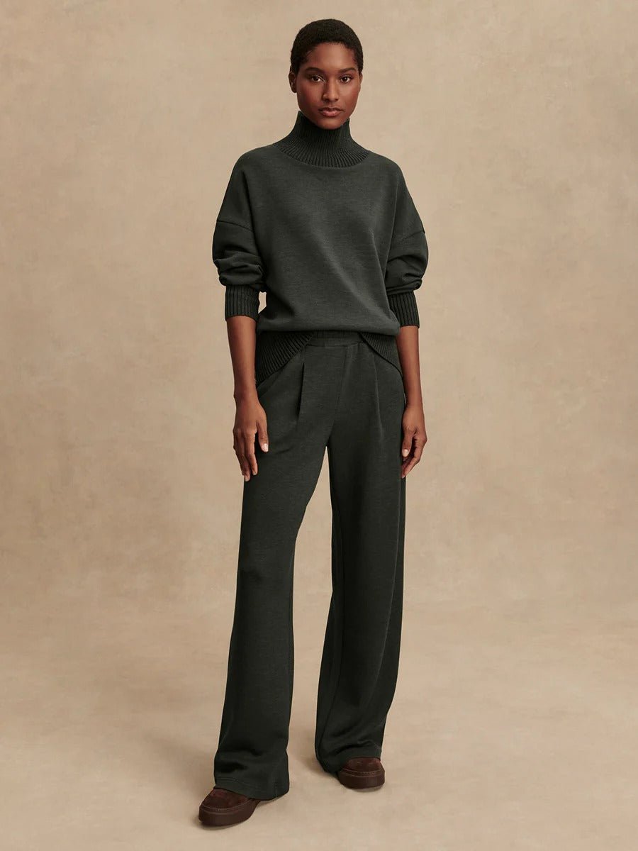 Young Ideas & Henmores - Extra Wide Leg 29.5 Jogger - Olive Marl - XS