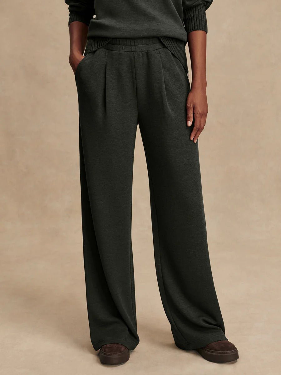 Young Ideas & Henmores - Extra Wide Leg 29.5 Jogger - Olive Marl - XS