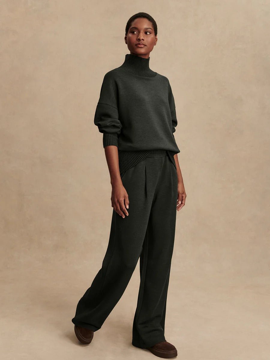 Young Ideas & Henmores - Extra Wide Leg 29.5 Jogger - Olive Marl - XS