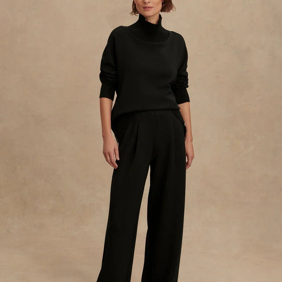 Young Ideas & Henmores - Extra Wide Leg 29.5 Jogger - Black - XS