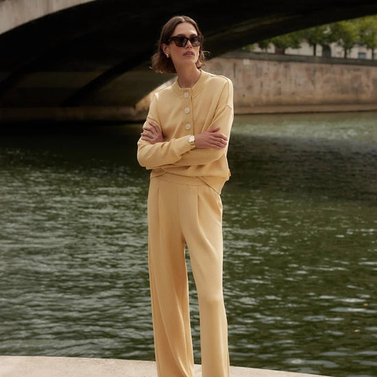 Young Ideas & Henmores - Extra Wide Leg 29.5 Jogger - Sahara Sun - XS