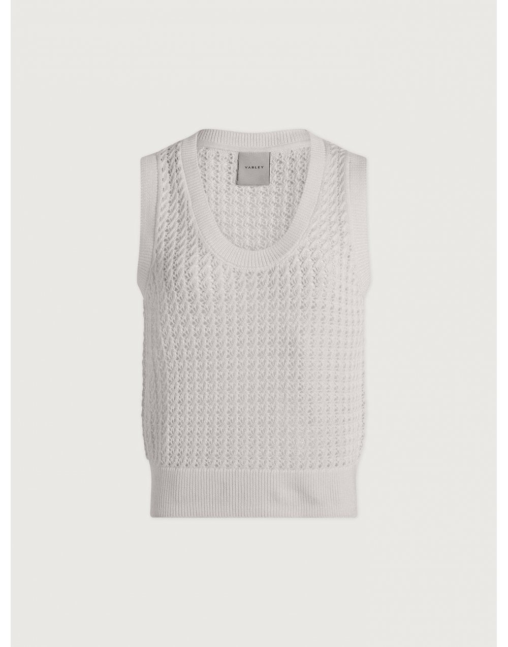 Young Ideas/Henmores - Ferns Open Knit Tank Top - Shadow - XS