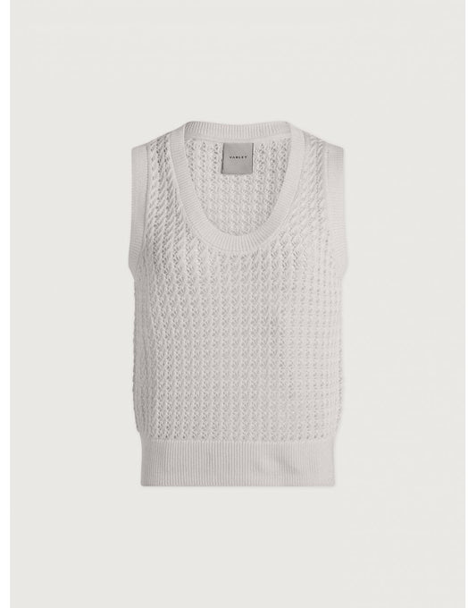 Young Ideas/Henmores - Ferns Open Knit Tank Top - Shadow - XS