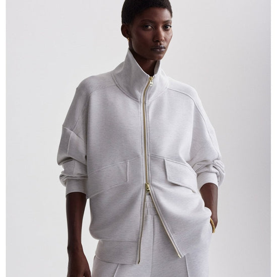 Young Ideas/Henmores - Garcia Zip Through Sweat - Ivory Marl - XS