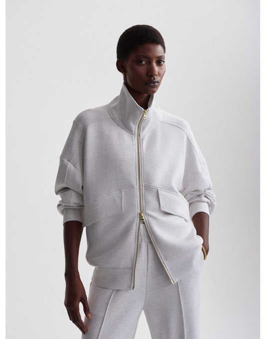 Young Ideas/Henmores - Garcia Zip Through Sweat - Ivory Marl - XS