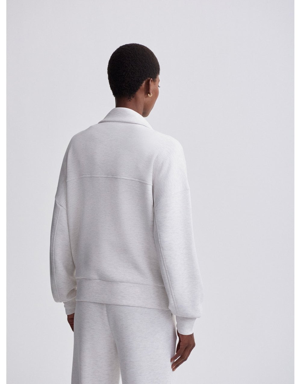 Young Ideas/Henmores - Garcia Zip Through Sweat - Ivory Marl - XS