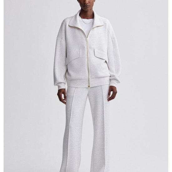 Young Ideas/Henmores - Garcia Zip Through Sweat - Ivory Marl - XS