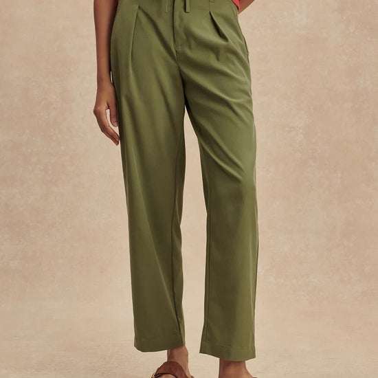 Young Ideas & Henmores - Hadleigh Tapered 27 Trousers - Olivine - M