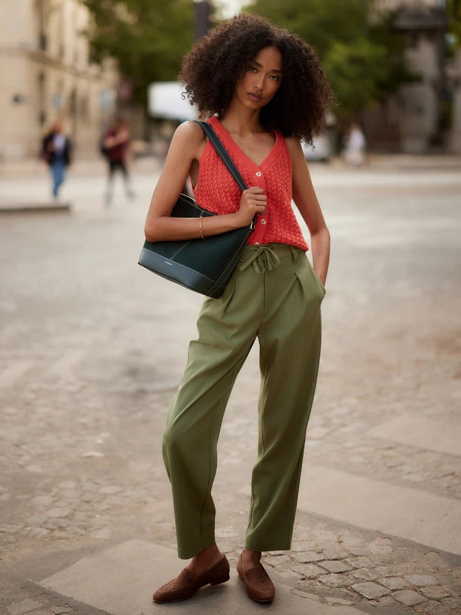 Young Ideas & Henmores - Hadleigh Tapered 27 Trousers - Olivine - M