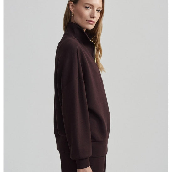 Young Ideas/Henmores - Hawley Half Zip Sweat - Azure Blue - XS
