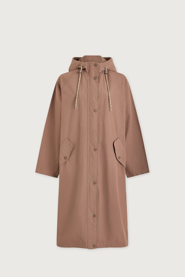 Young Ideas/Henmores - Isla Lightweight Coated Midi Jacket - Brownie - XS