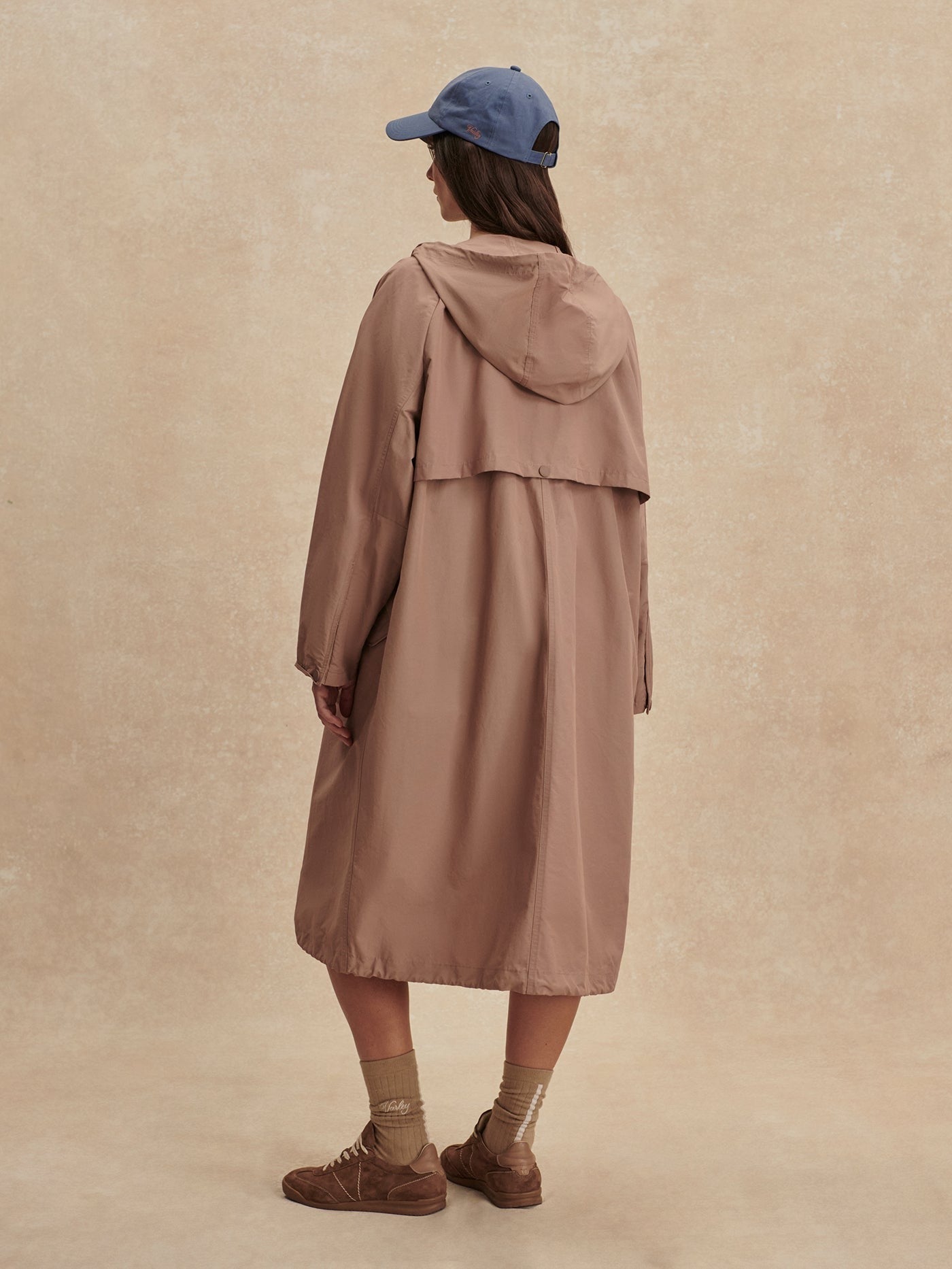 Young Ideas/Henmores - Isla Lightweight Coated Midi Jacket - Brownie - XS