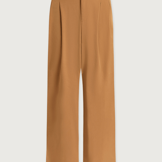 Young Ideas/Henmores - Jayla Stretch Wide Leg 29.5 Trousers - Apple Cinnamon - XS