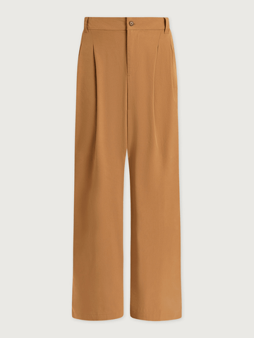 Young Ideas/Henmores - Jayla Stretch Wide Leg 29.5 Trousers - Apple Cinnamon - XS