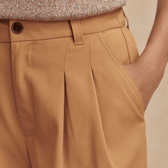Young Ideas/Henmores - Jayla Stretch Wide Leg 29.5 Trousers - Apple Cinnamon - XS