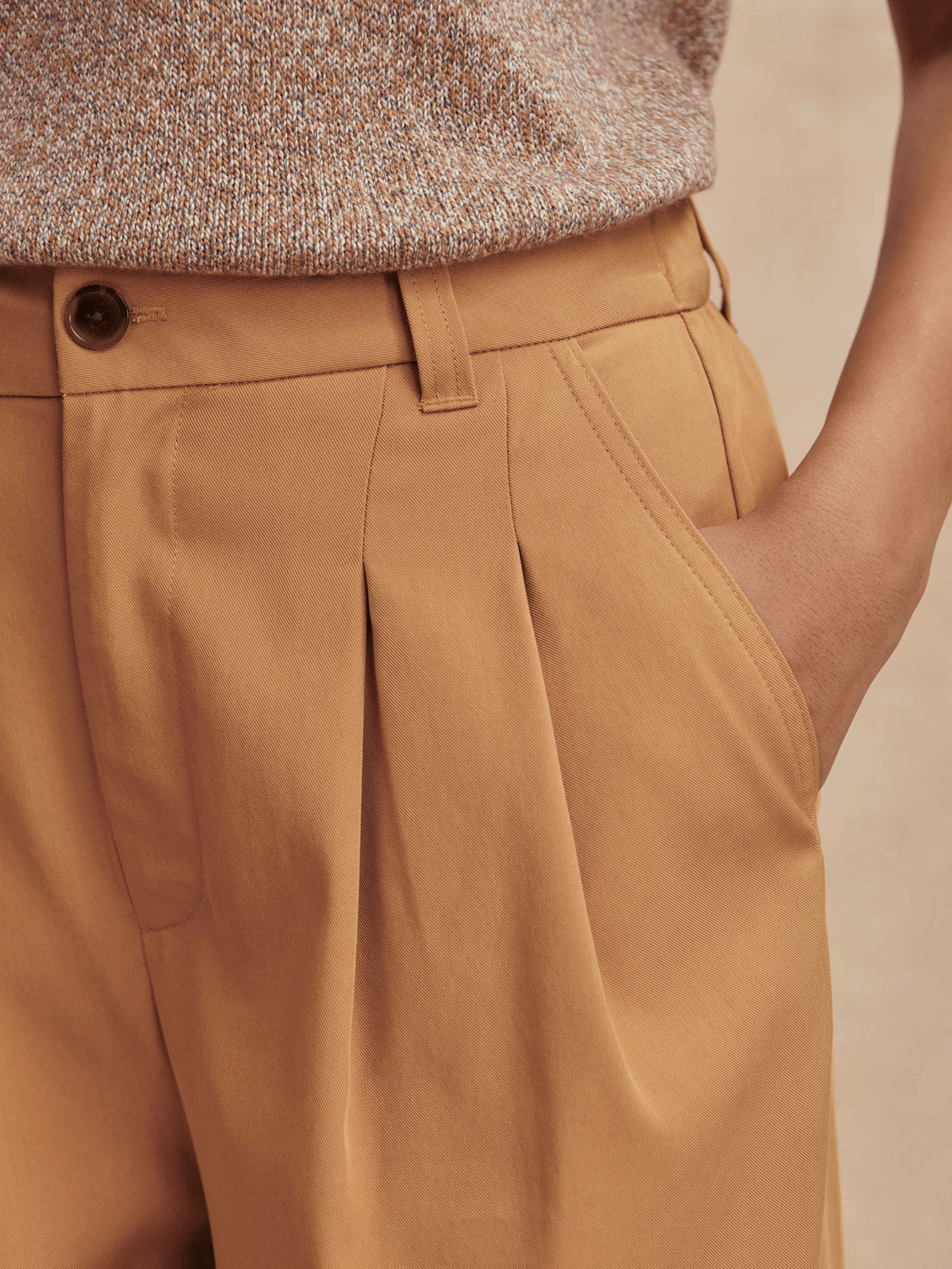 Young Ideas/Henmores - Jayla Stretch Wide Leg 29.5 Trousers - Apple Cinnamon - XS