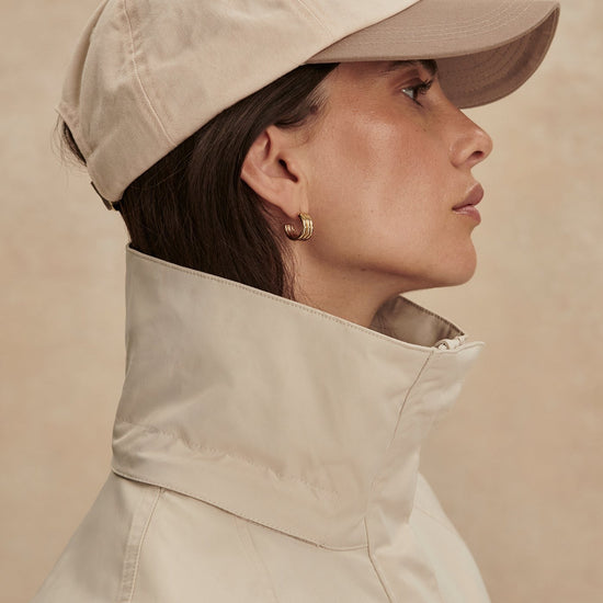 Young Ideas/Henmores - Jeanie Hooded Tech Jacket - Oat Milk - XS