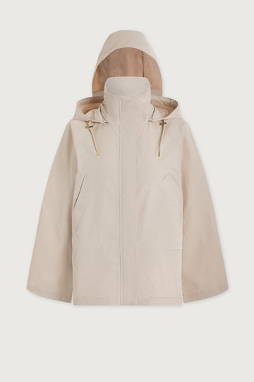 Young Ideas/Henmores - Jeanie Hooded Tech Jacket - Oat Milk - XS